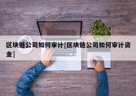 区块链公司如何审计[区块链公司如何审计资金]